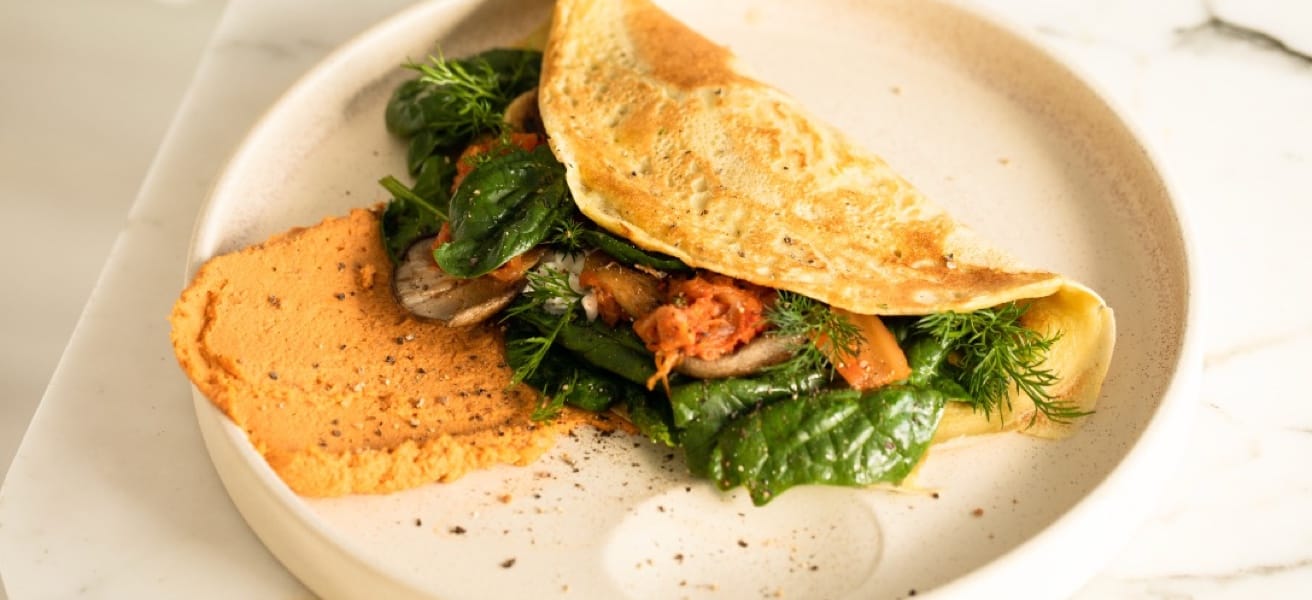 Omelette with fillings